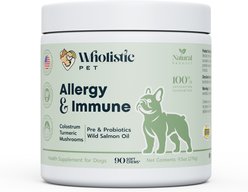 Wholistic Pet Bacon Flavored Air-Dried Soft Chew Allergy & Immune Support Supplement for Dogs, 90 count slide 1 of 4