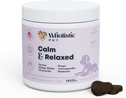 Wholistic Pet Calm & Relaxed Bacon Flavored Air-Dried Soft Chews Calming Supplement for Dogs, 90 count slide 2 of 4
