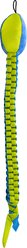 Nerf Dog Ultraplush & Nylon Vortex Chain Squeaky Tug Dog Toy, Green/Light Blue, 25-in slide 2 of 5