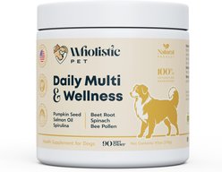 Wholistic Pet Daily Multi & Wellness All-in-One Hickory Flavored Air-Dried Soft Chews Multivitamin Supplement for Dogs, 90 count slide 1 of 4