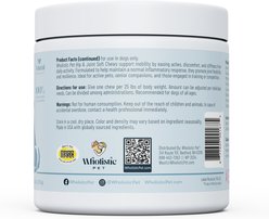 Wholistic Pet Bacon Flavored Air-Dried Soft Chews Hip & Joint Support Supplement for Dogs, 90 count slide 2 of 4