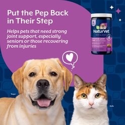 NaturVet Advanced Joint Care Hip & Joint Bacon & Chicken Flavored Supplement for Dogs & Cats, 240 count slide 2 of 6