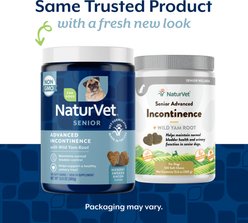 NaturVet Advanced Incontinence Senior Hickory Smoked Bacon Flavored Supplement for Dogs, 120 count slide 2 of 7