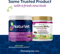 NaturVet Moderate Joint Care Hip & Joint Bacon & Chicken Flavor Supplement for Dogs & Cats, 120 count slide 2 of 8