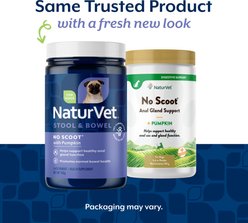 NaturVet No Scoot Stool & Bowel Supplement for Dogs, 155-g bottle slide 2 of 8