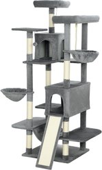 Zeus & Ruta Multi-Level 69-in Cat Tree Tower, Dark Gray