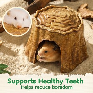 TEEWY Tree Stump Small Animal Edible Hideout