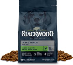 Blackwood Lean Senior Chicken Meal with Ancient Grains Recipe Dry Dog Food, 4.5-lb bag