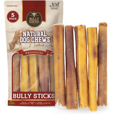Bully Bunches Bully Bunches 6-inch Thick Bully Sticks Dog Treats, 5 count