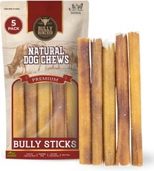 Bully Bunches 6-inch Standard Bully Sticks Dog Treats, 5 count