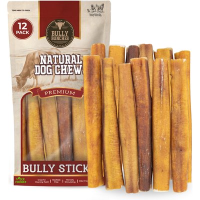 Bully Bunches Bully Bunches 6-inch Jumbo Bully Sticks Dog Treats, 12 count