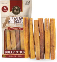 Bully Bunches 6-inch Jumbo Bully Sticks Dog Treats, 6 count