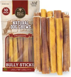 Bully Bunches 6-inch Thick Bully Sticks Dog Treats, 10 count