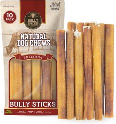 Bully Bunches 6-inch Standard Bully Sticks Dog Treats, 10 count