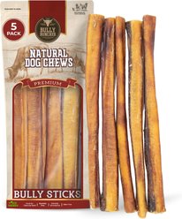 Bully Bunches 12-inch Thick Bully Sticks Dog Treats, 5 count slide 1 of 8
