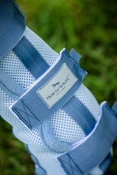 Horseware Horse Fly Boots, Heather Blue/Blue & Silver, Pony, 2 count slide 2 of 4