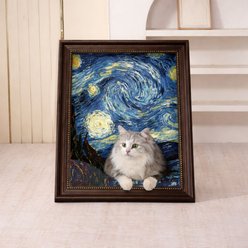 NonoPets Artistic "Starry Night" Oil Painting Cat House