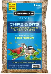 Pennington Select Chips & Bits Wild Bird Food, 15-lb bag
