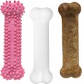 Nylabone Puppy Chew Variety Toy & Treat Triple Pack Pink, Small