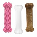 Nylabone Puppy Chew Variety Toy & Treat Triple Pack Pink, Small