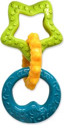 Nylabone Puppy Power Chew Teething Toy Rings Dogs Bacon Yellow, Small 