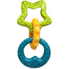 Nylabone Puppy Power Chew Teething Toy Rings Dogs Bacon Yellow, Small
