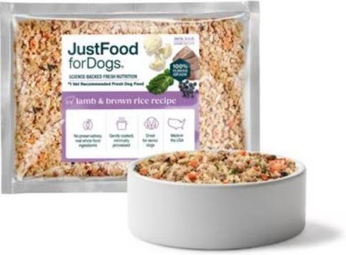Lamb & Brown Rice Recipe Frozen Human-Grade Fresh Dog Food, 18-oz pouch, case of 7