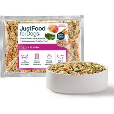 JustFoodForDogs JustFoodForDogs Joint & Skin Support Recipe Frozen Human-Grade Fresh Dog Food, 18-oz pouch, case of 7