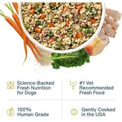 JustFoodForDogs Joint & Skin Support Recipe Frozen Human-Grade Fresh Dog Food, 18-oz pouch, case of 7 slide 2 of 9