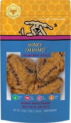 Honey I'm Home Natural Honey Coated Water Buffalo Tremenda Discs Dog Chews, 3 count