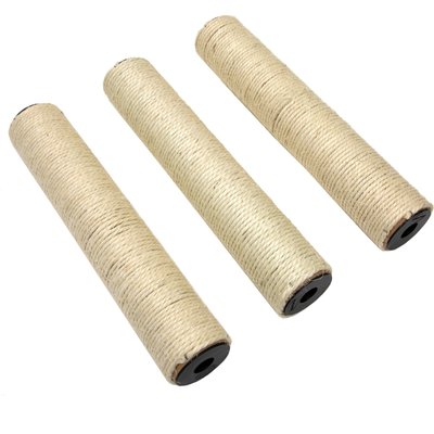 Kitty City Kitty City 2.0 Mega Kit Sisal Cat Scratching Post Replacements, Tan, 3 count
