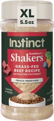 Instinct RawBoost Shakers All Natural Beef Recipe Grain-Free Freeze-Dried Dog Food Topper, 5.5-oz bottle