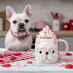 10 Strawberry Street Frenchie Hearts Mug, 18-oz, 4 count slide 2 of 7
