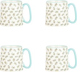 10 Strawberry Street Sweet Cat Faces Bella Mug, 18-oz, 4 count