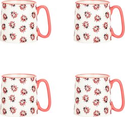 10 Strawberry Street Ladybug Bella Mug, 18-oz, 4 count