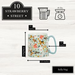 10 Strawberry Street Floral Dog Bella Mug, 18-oz, 4 count slide 2 of 7