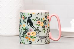 10 Strawberry Street Black & Tabby Cat Floral Bella Mug, 18-oz, 4 count slide 2 of 6