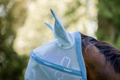 Horseware Rambo Horse Fly Mask, Heather Blue/Blue & Silver, Pony slide 2 of 8