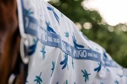 Horseware Amigo Bug Rug Plus Horse Fly Sheet, Dragonfly Print/Silver, Blue & Sage, 78-in slide 2 of 9