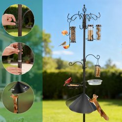 MIXXIDEA Wildlife-Friendly Deluxe Bird Feeding Station slide 2 of 7