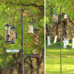 MIXXIDEA Suet Cage & Water Bowl Fruit Hook Bird Feeder Station slide 2 of 9
