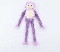 Patchwork Pet Muttley Owen Owl Squeaky Plush Dog Toy, Purple, 24-in