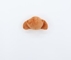 Patchwork Pet Croissant with Butter 3-in-1 Tough Squeaky Prickles Ball Dog Toy, Brown, 5-in slide 2 of 5