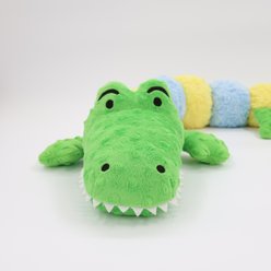Patchwork Pet Gatorpillar Squeaky Plush Dog Toy, Multicolor, 35-in slide 2 of 2
