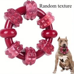 Kseroo Beef Flavor Interlocking Nylon Tough Chew Toy, Red slide 2 of 6