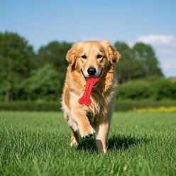 Kseroo Beef Flavor Durable Rubber Bone Tough Chew Dog Toy, Red, 1 count slide 2 of 9