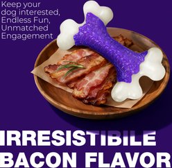 Kseroo Bacon Flavor Nylon Textured Tough Chew Dog Toy, Purple slide 2 of 8