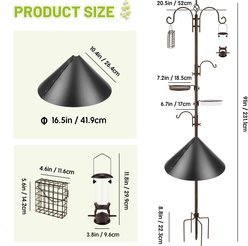 MIXXIDEA Deluxe Bird Feeding Station Kit slide 2 of 7