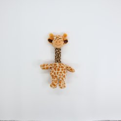 Patchwork Pet Giraffe Squeaky Tug & Toss Dog Toy, Yellow, 15-in