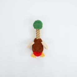 Patchwork Pet Mallard Duck Squeaky Tug & Toss Dog Toy, Brown, 15-in slide 2 of 3